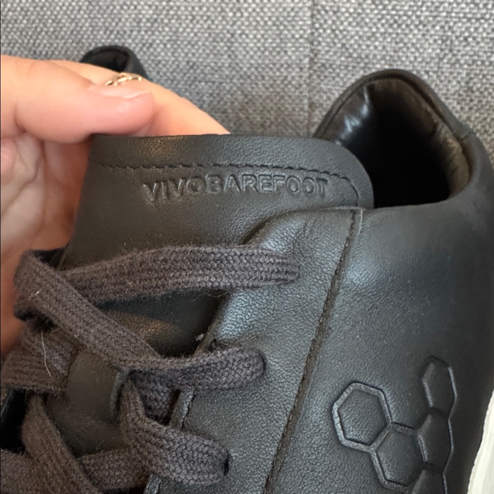 Vivo Barefoot Black Leather Shoes - Picture 6 of 15